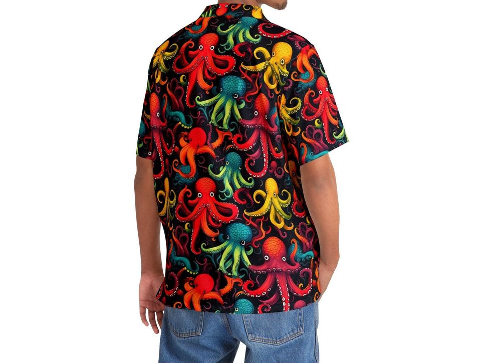 - Vibrant Octopus Hawaiian Shirt