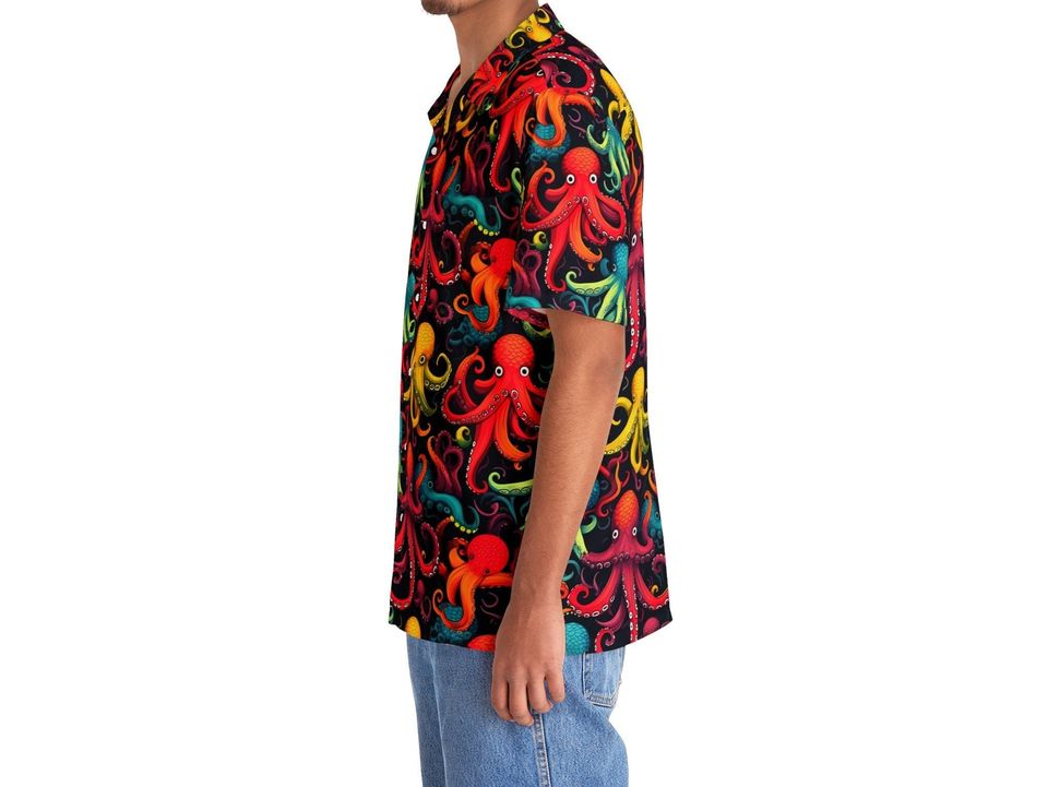 - Vibrant Octopus Hawaiian Shirt