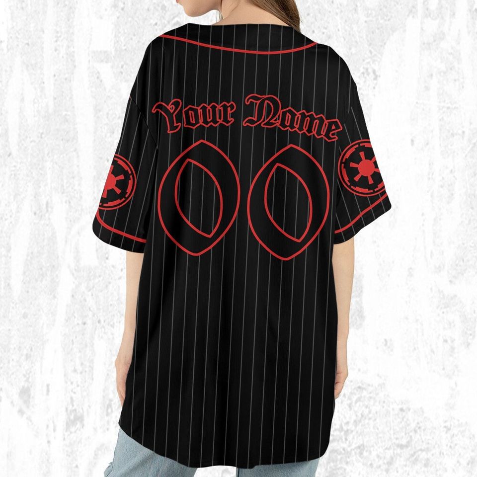 Personalized Star Wars Dark Side Striped Black Color Jersey, Peter Parker Baseball Jersey, Spiderman Baseball Team Outfit