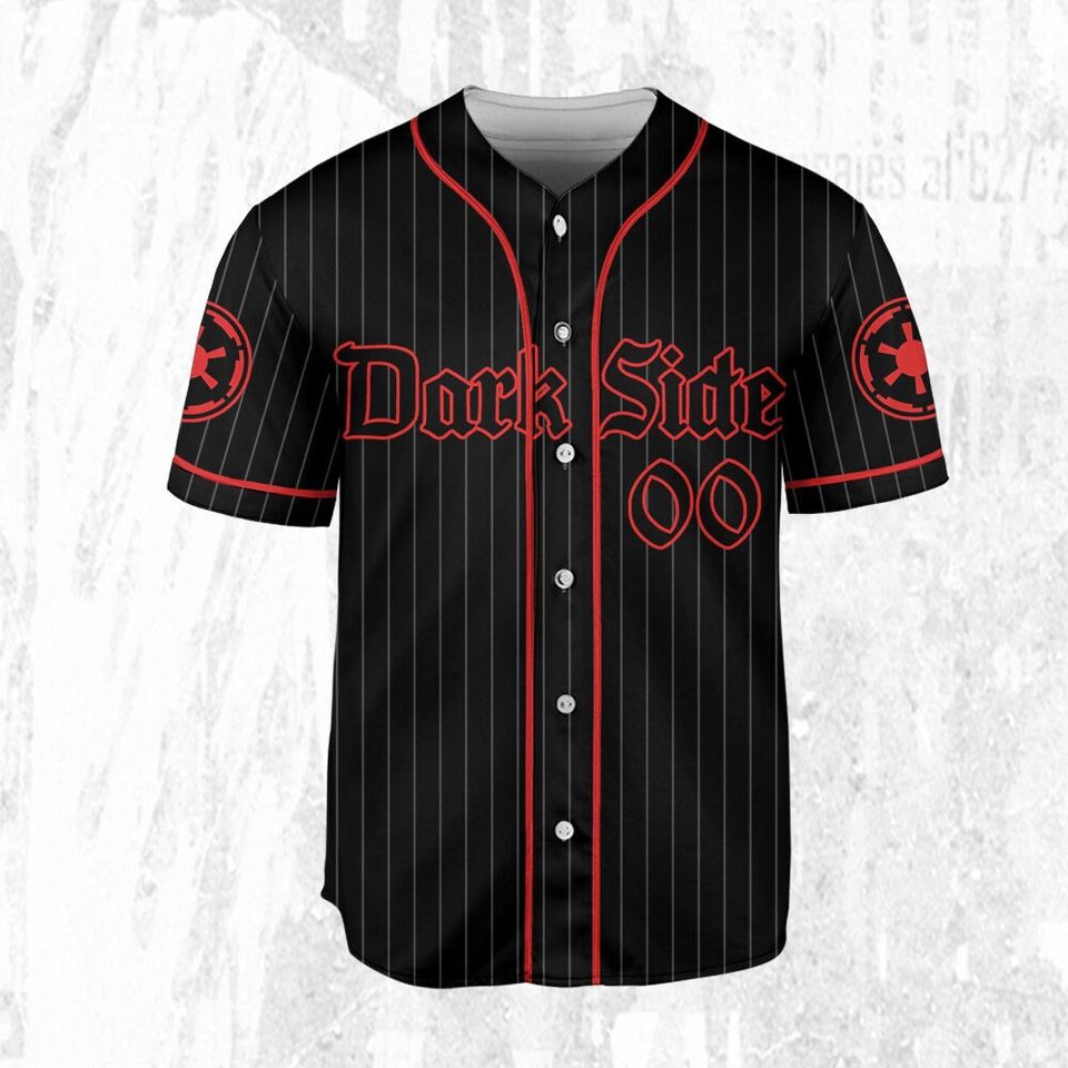 Personalized Star Wars Dark Side Striped Black Color Jersey, Peter Parker Baseball Jersey, Spiderman Baseball Team Outfit