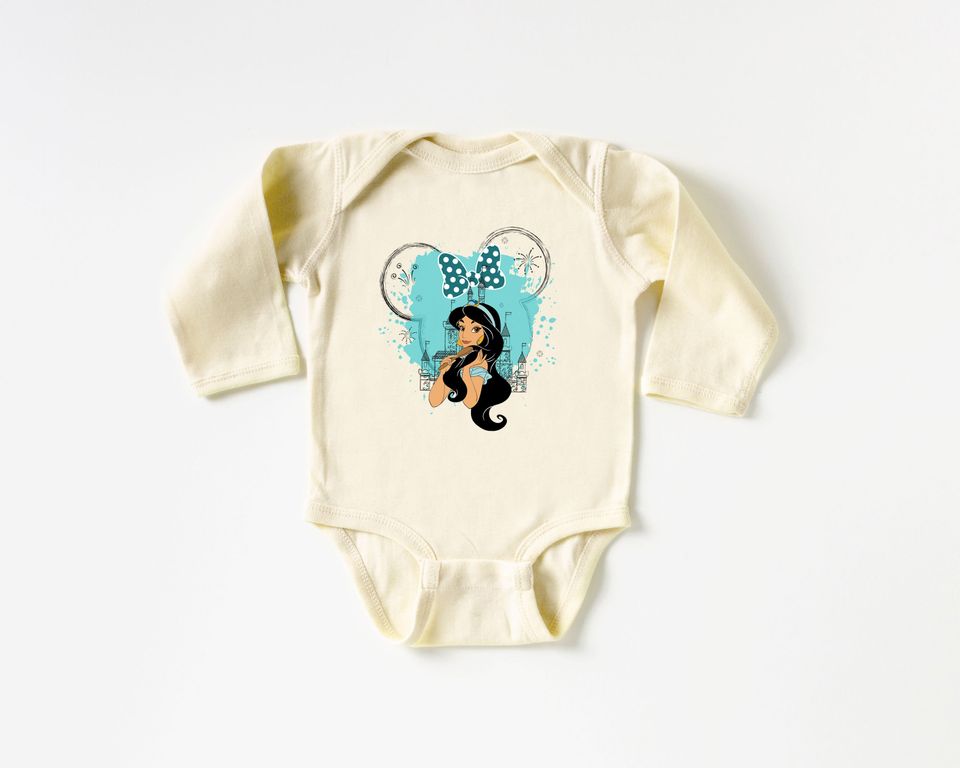 Aladdin Onesie Jasmine Disney World Castel Mickey Mouse Ears Tee