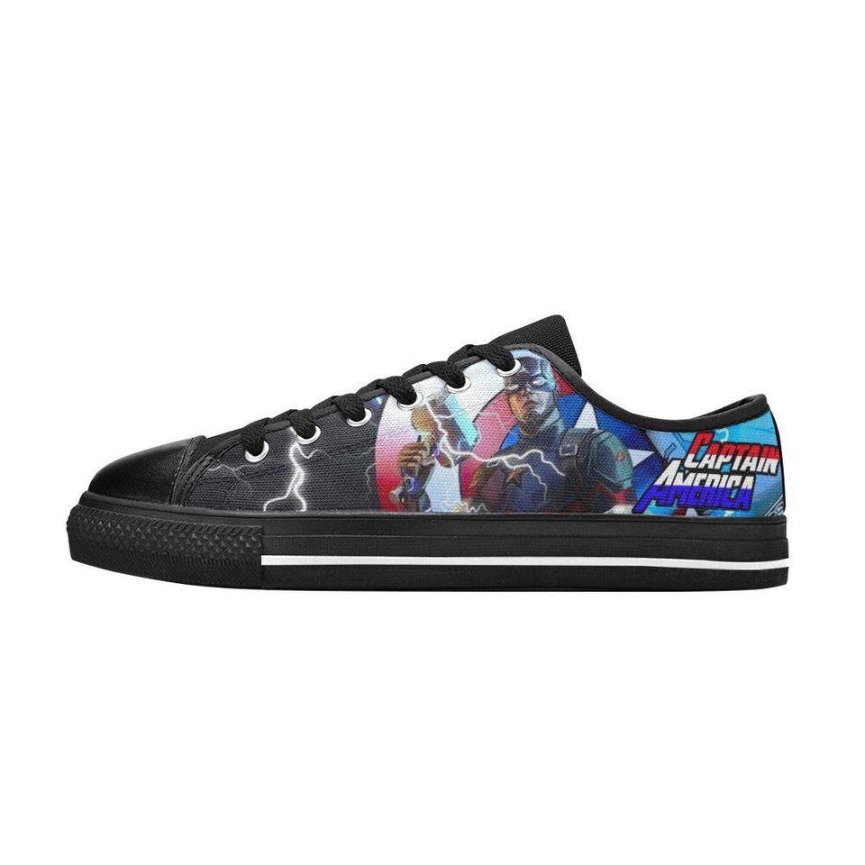 Captain America Low Top Shoes Unisex