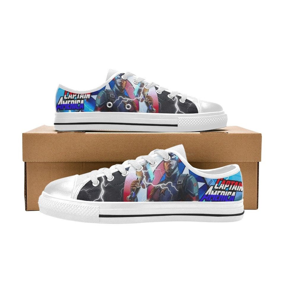 Captain America Low Top Shoes Unisex