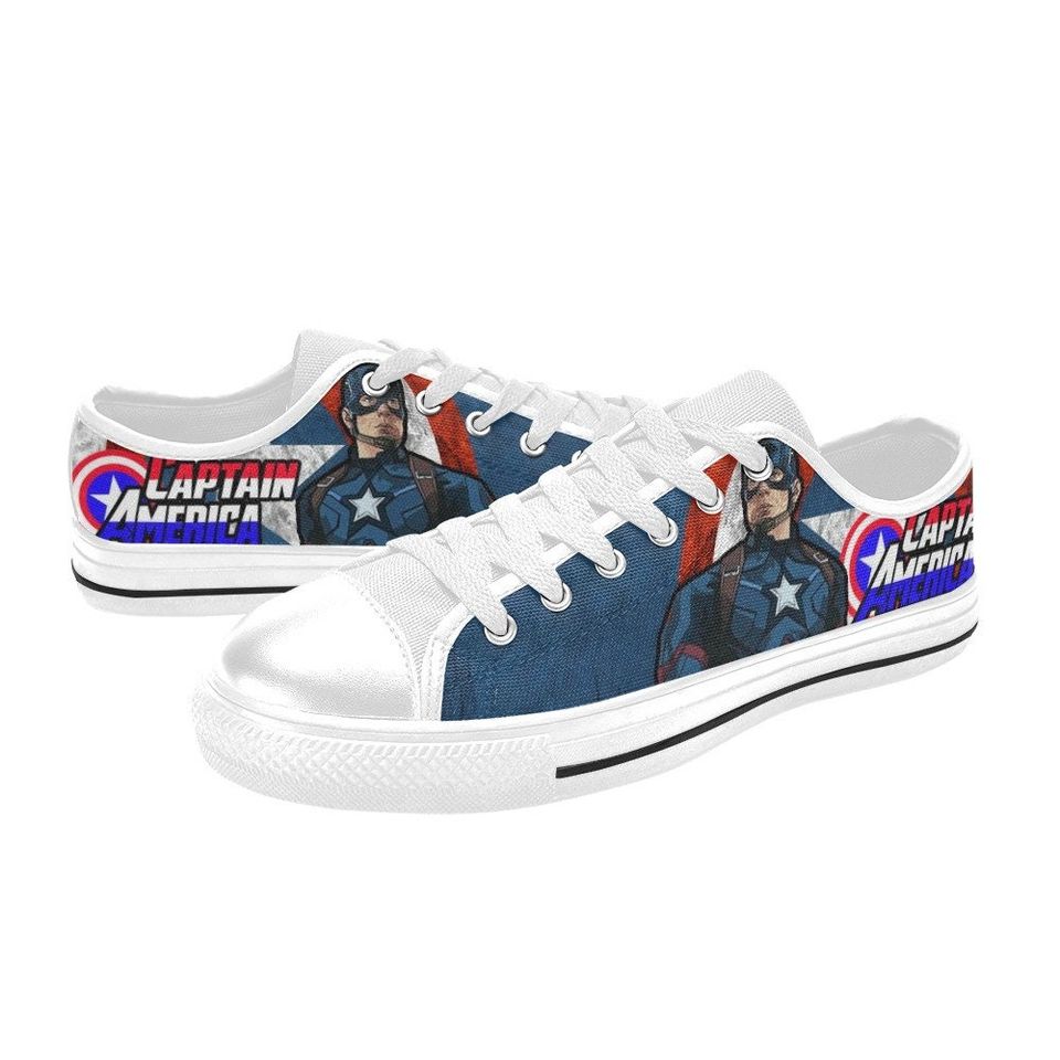 Captain America Custom Low Top Shoes Unisex