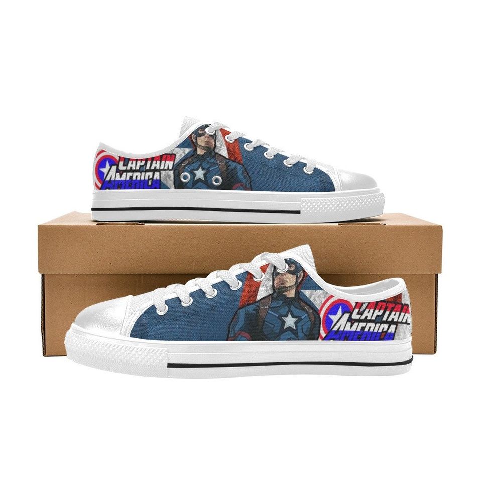 Captain America Custom Low Top Shoes Unisex