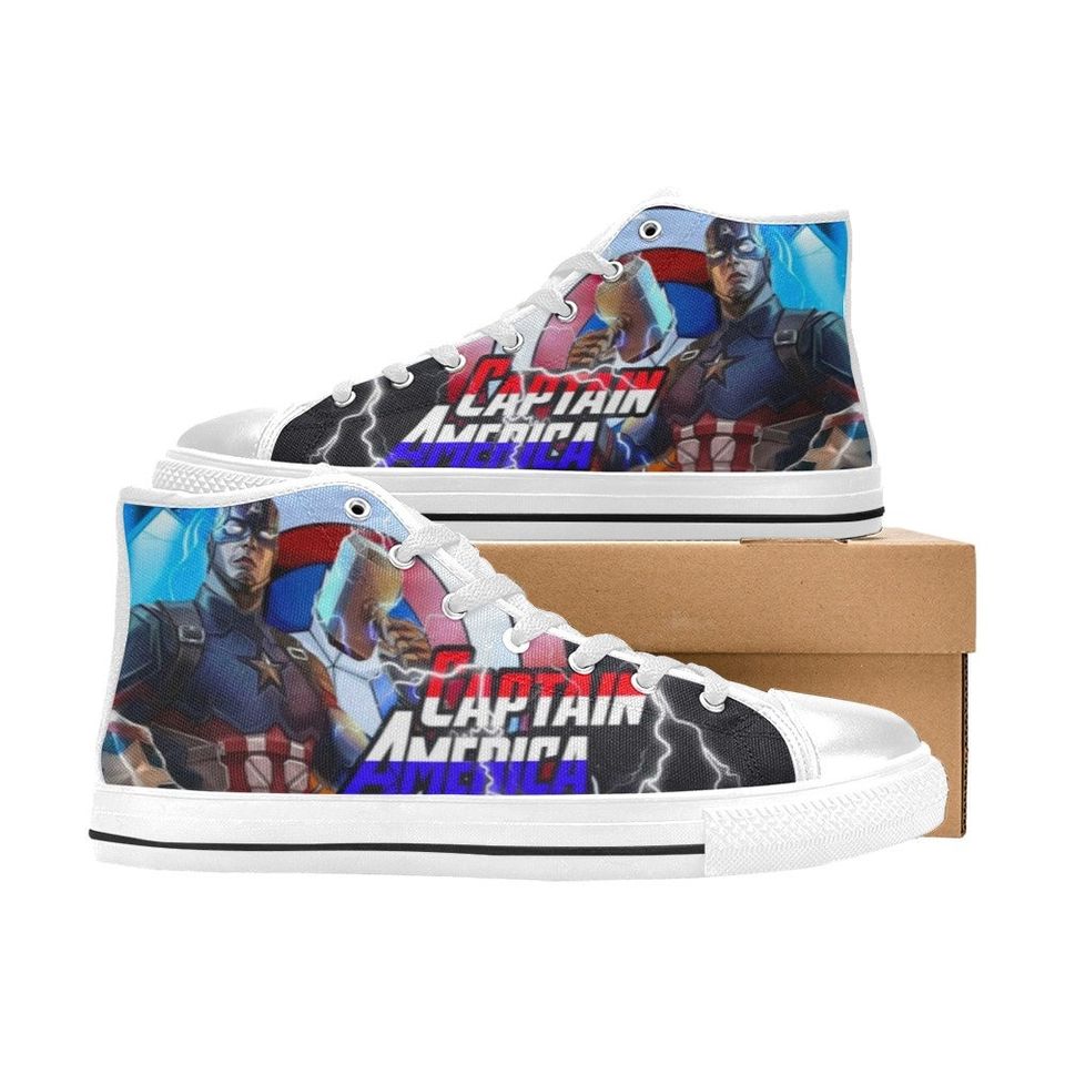 Captain America High Top Shoes Sneakers