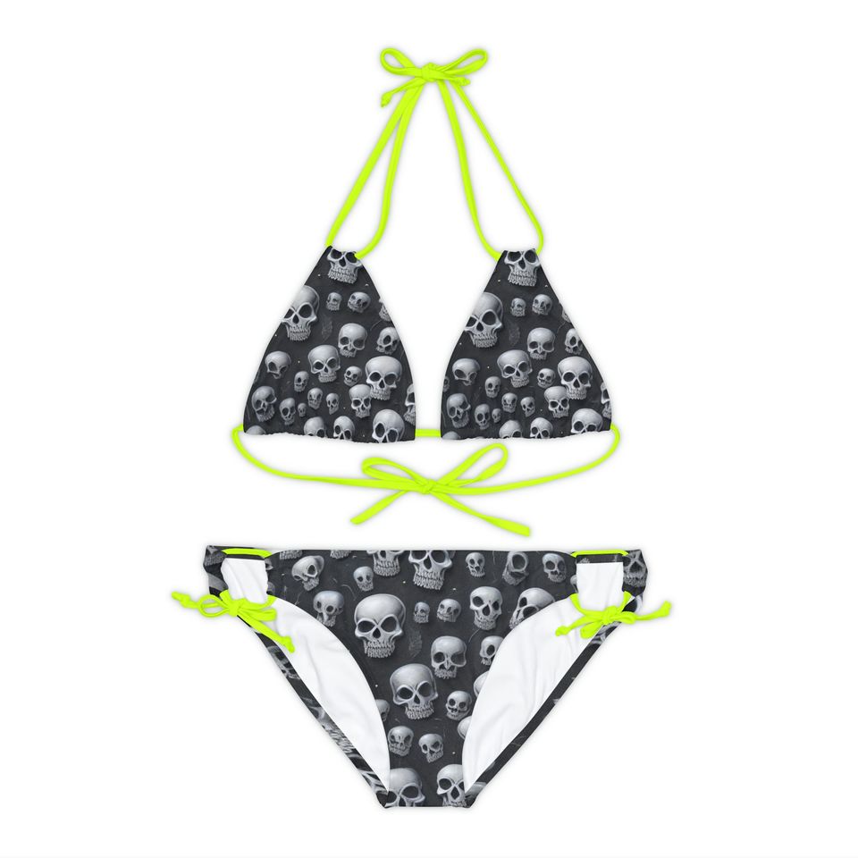 Strappy Bikini Set  skull