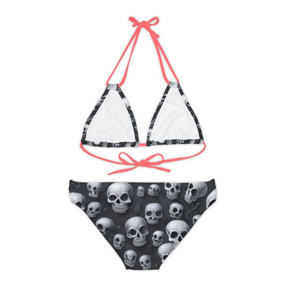 Strappy Bikini Set  skull