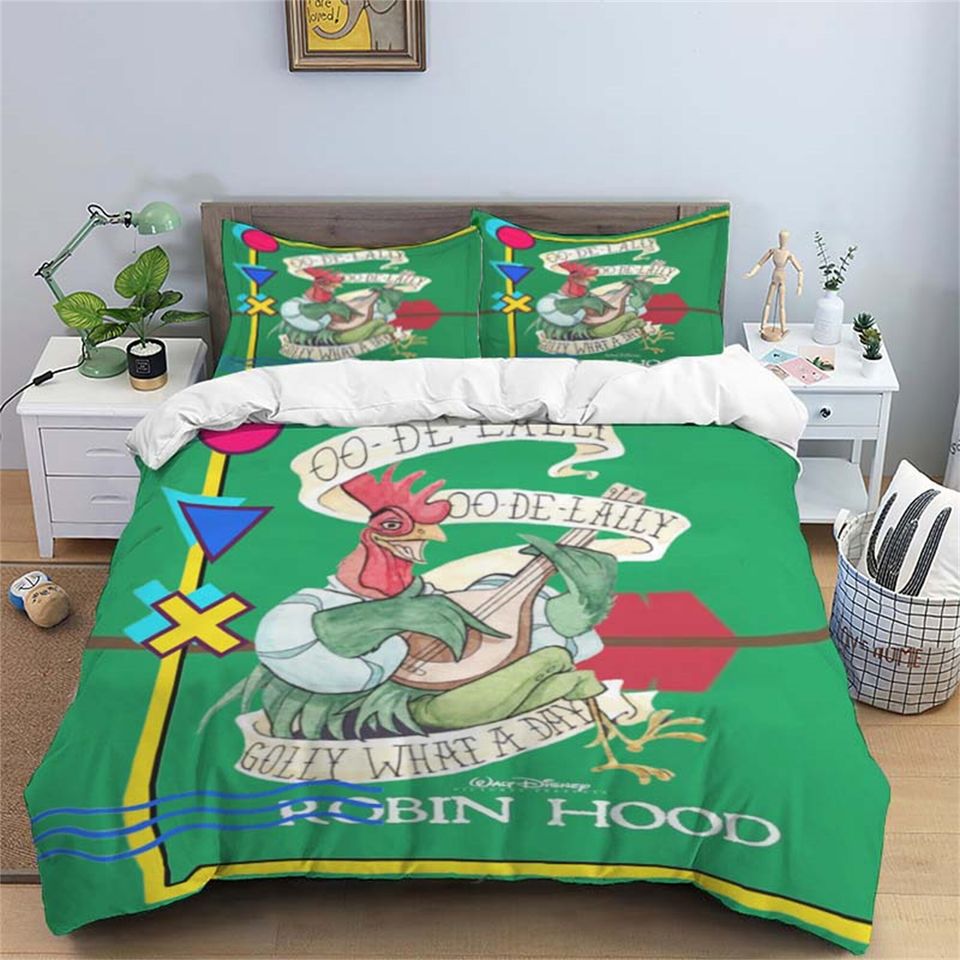 Personalized Disney Robin Hood Three Piece Bedding Set