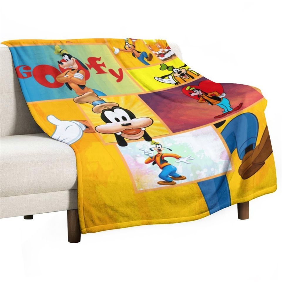 Customized Disney Goofy Throw Blanket Gifts