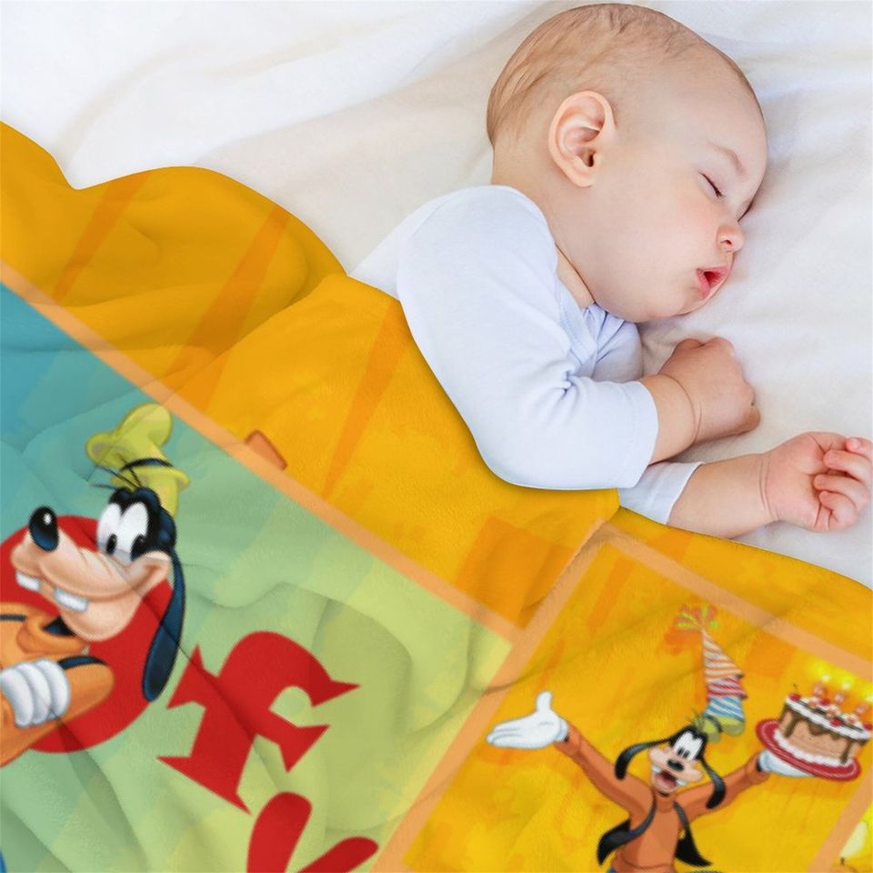 Customized Disney Goofy Throw Blanket Gifts
