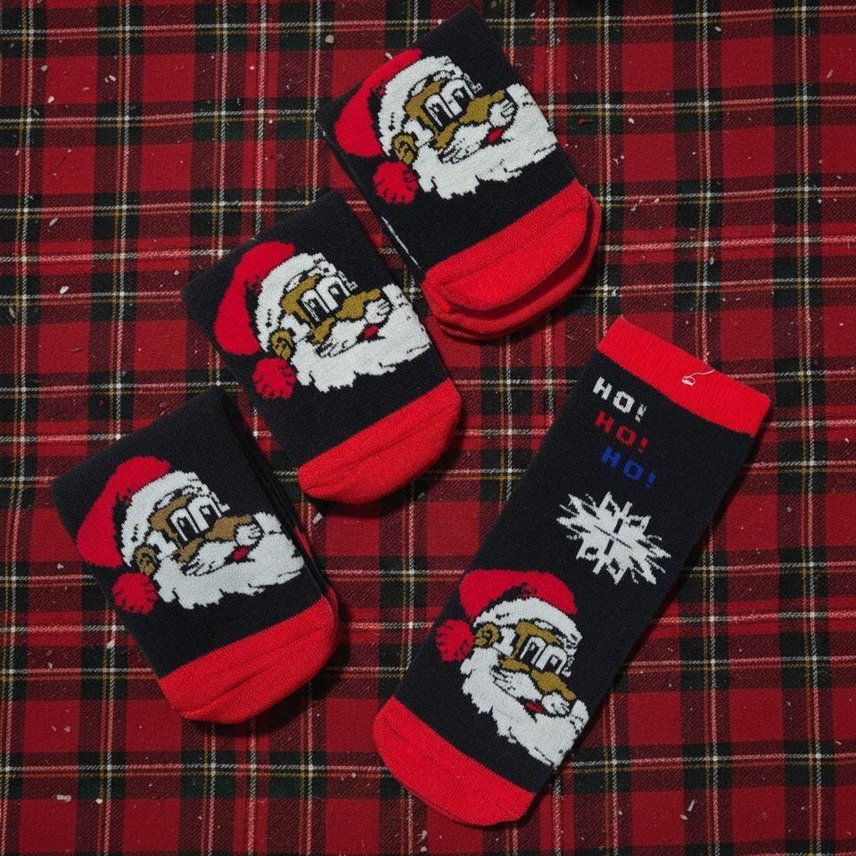 Christmas Socks, Winter Festive Socks, Santa - Snowman - Reindeer Patterns, Gift for St. Nicholas Day