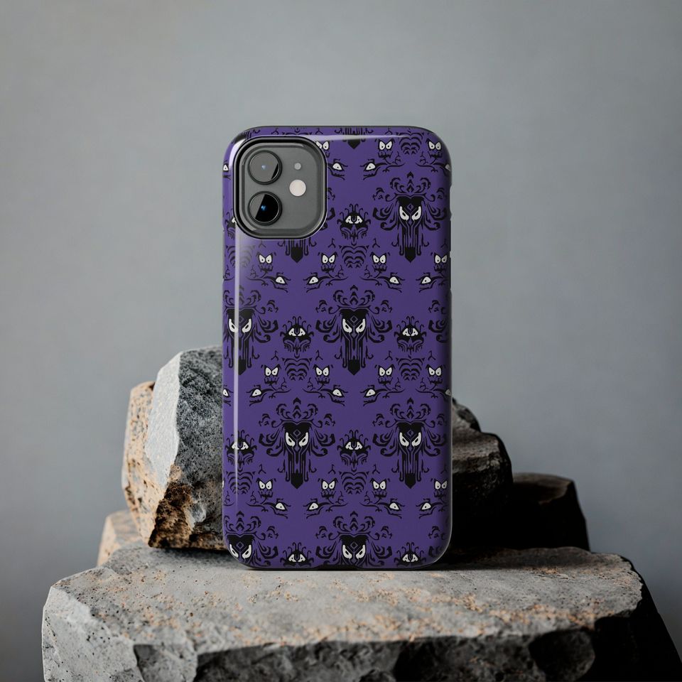 Haunted Mansion Wallpaper Inspired Tough iPhone Case - Elegance Meets Protection