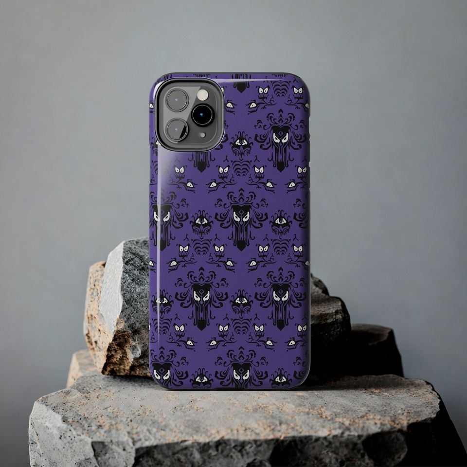 Haunted Mansion Wallpaper Inspired Tough iPhone Case - Elegance Meets Protection