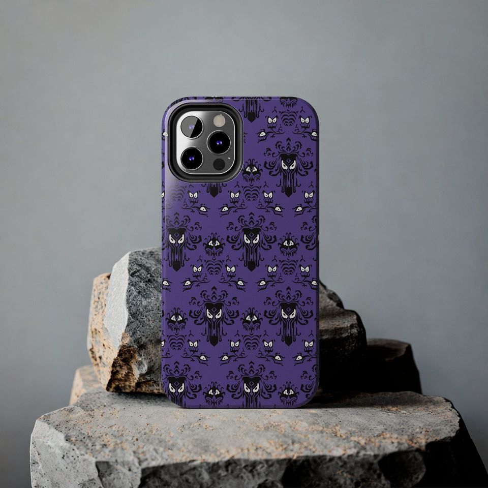 Haunted Mansion Wallpaper Inspired Tough iPhone Case - Elegance Meets Protection