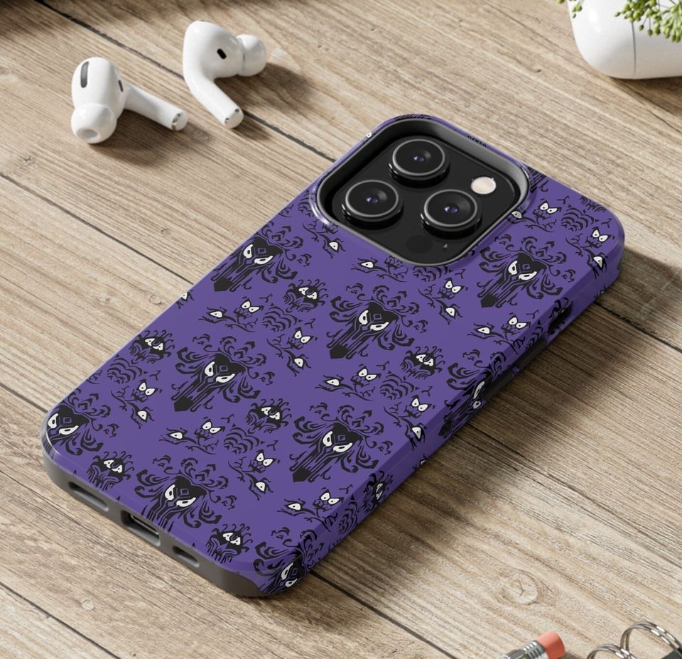 Haunted Mansion Wallpaper Inspired Tough iPhone Case - Elegance Meets Protection