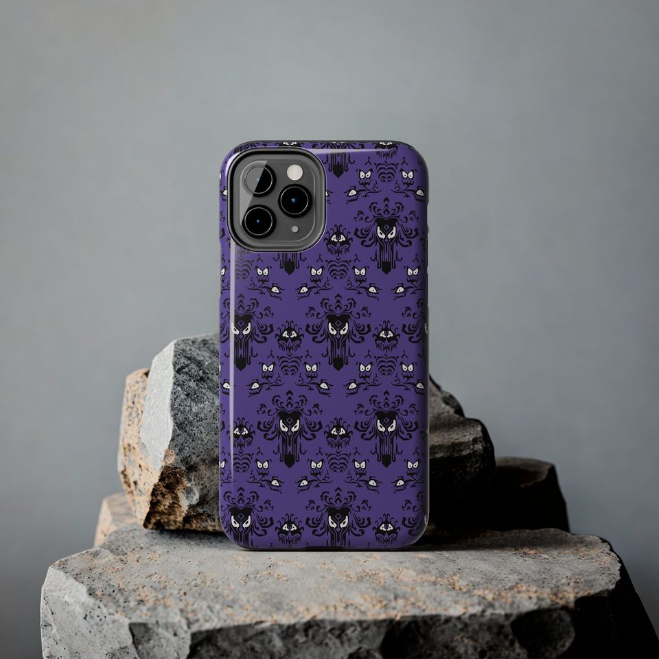 Haunted Mansion Wallpaper Inspired Tough iPhone Case - Elegance Meets Protection