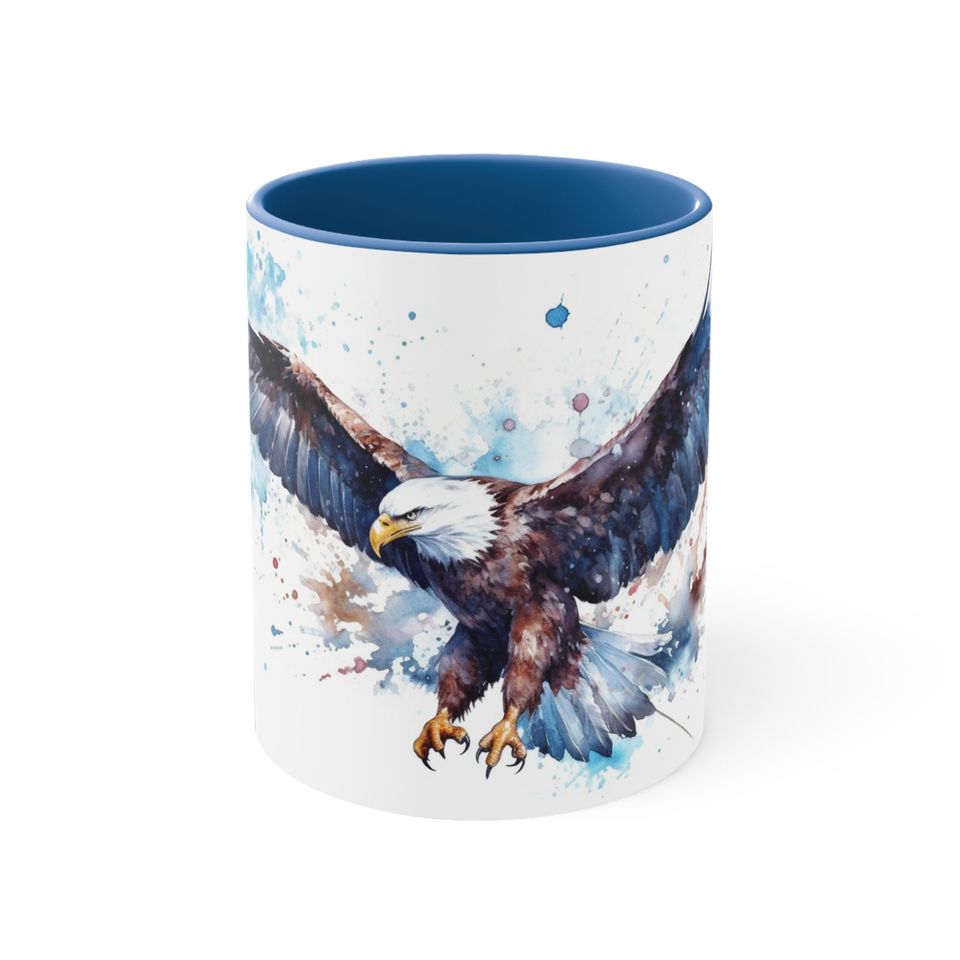 Accent Coffee Mug, 11oz, Bald Eagle