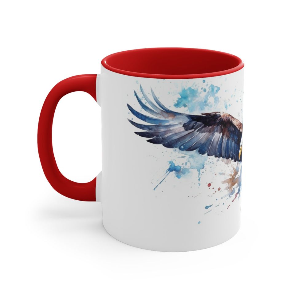 Accent Coffee Mug, 11oz, Bald Eagle