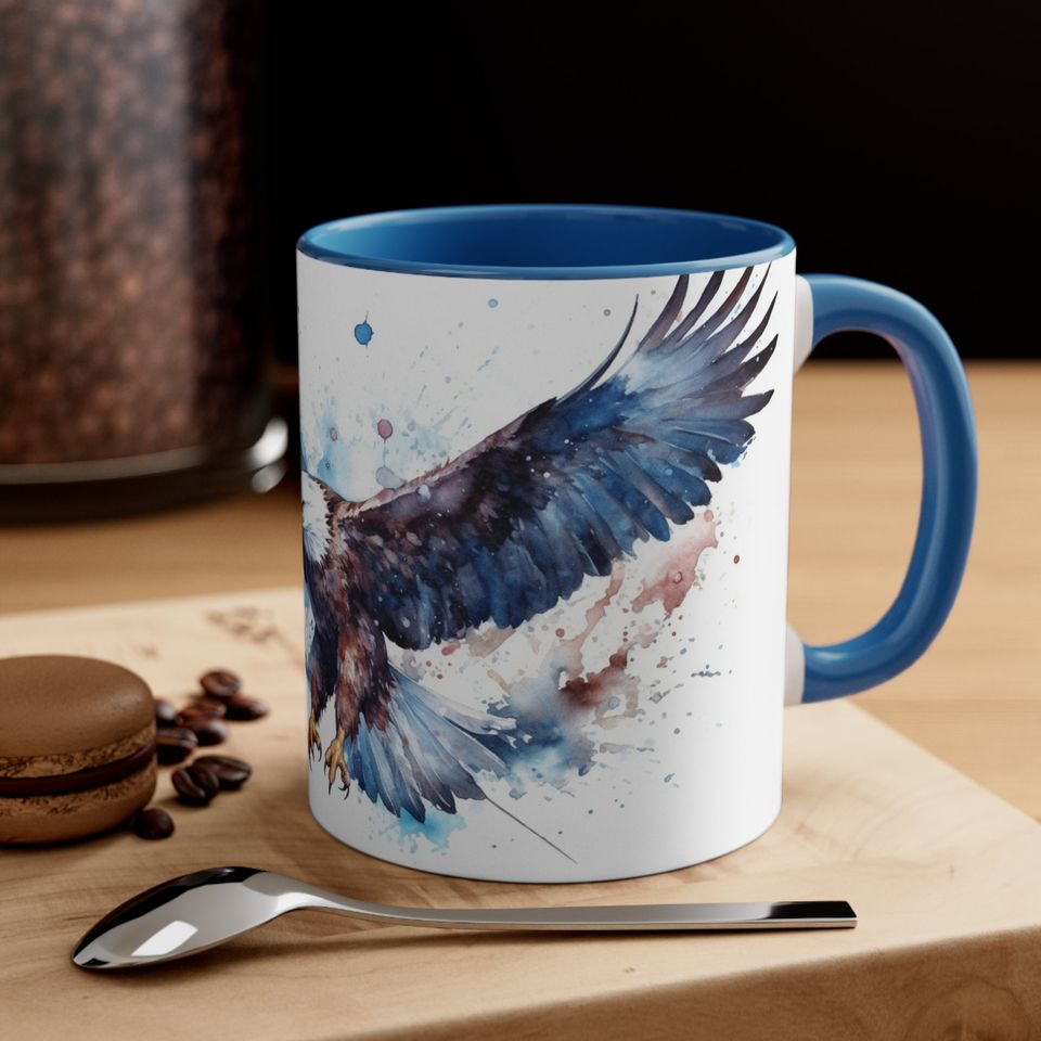 Accent Coffee Mug, 11oz, Bald Eagle
