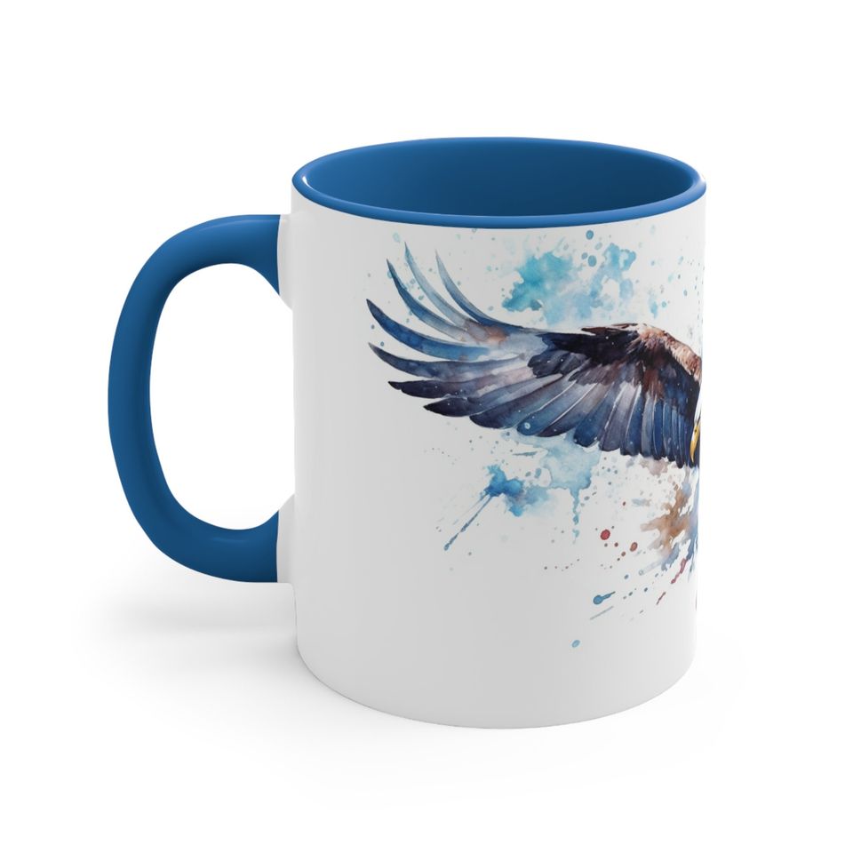 Accent Coffee Mug, 11oz, Bald Eagle