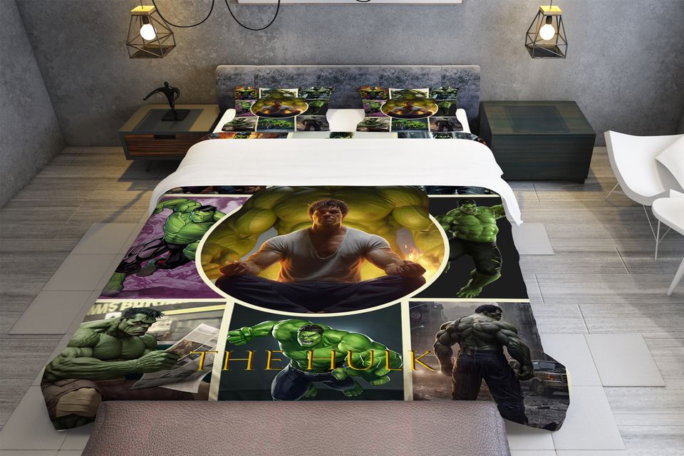 The Hulk Bedding Set, Super Hero Bedroom Decoration