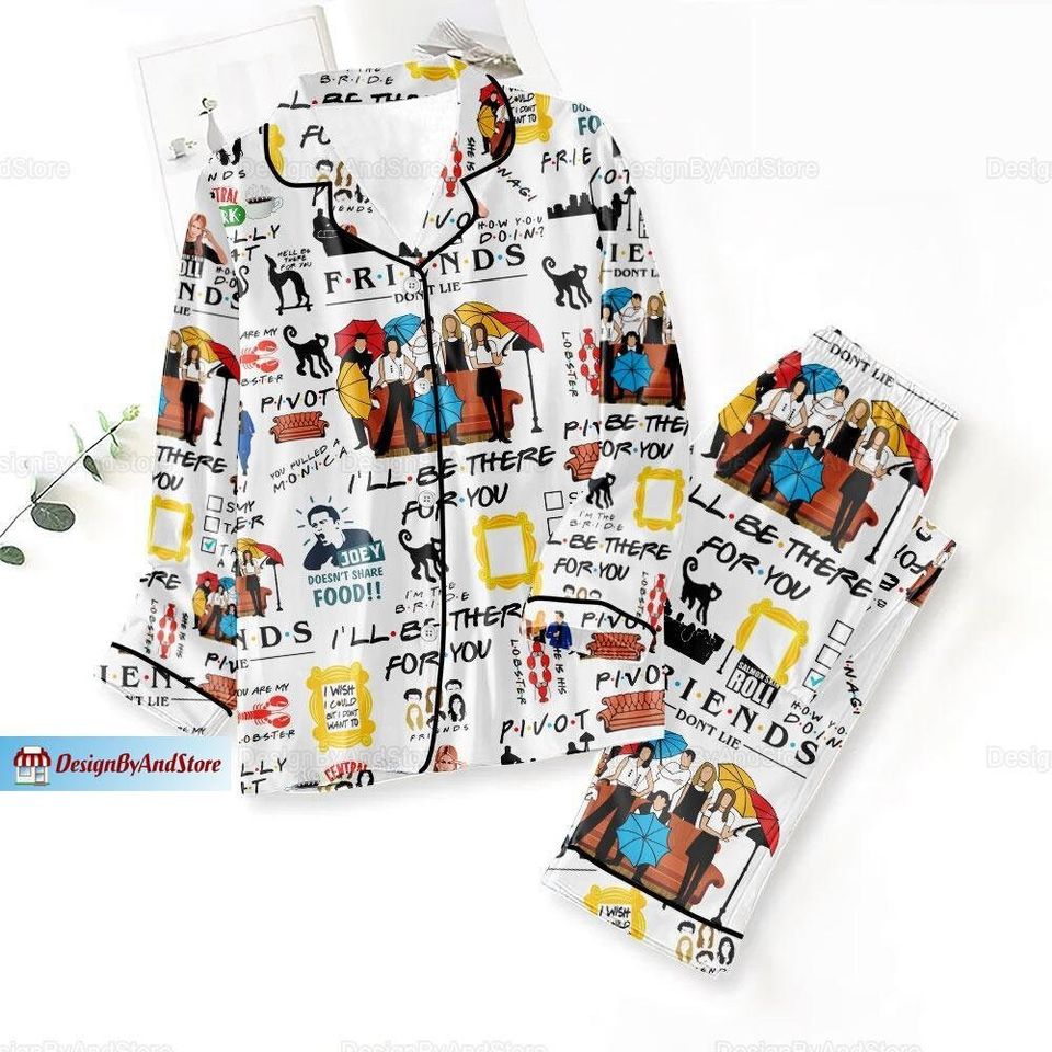 Friends Tv Show Pajamas, Friends Pajamas Set, Friends Tv Show Pajamas ...