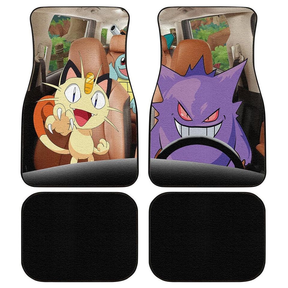 PKM Pika Car Sun Shade, Charmander Bulbasaur Squirtle Car Sunshade