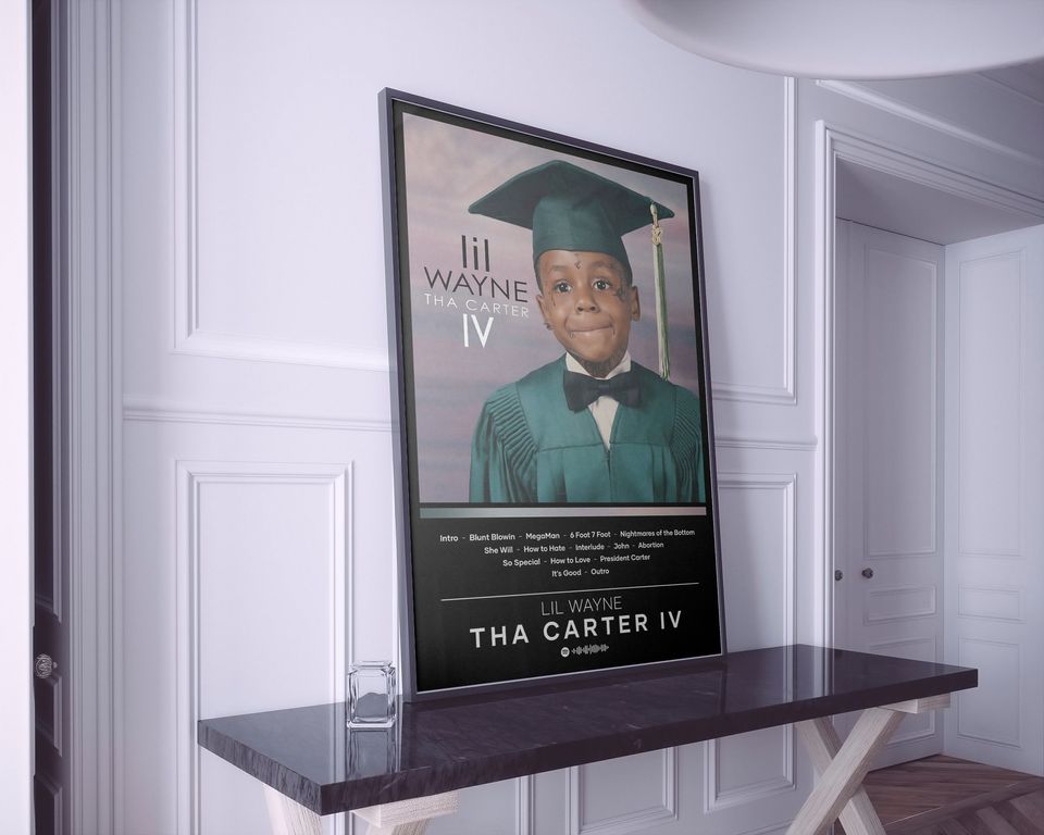 Lil Wayne Poster, Lil Wayne Concert Poster, Retro Music Poster