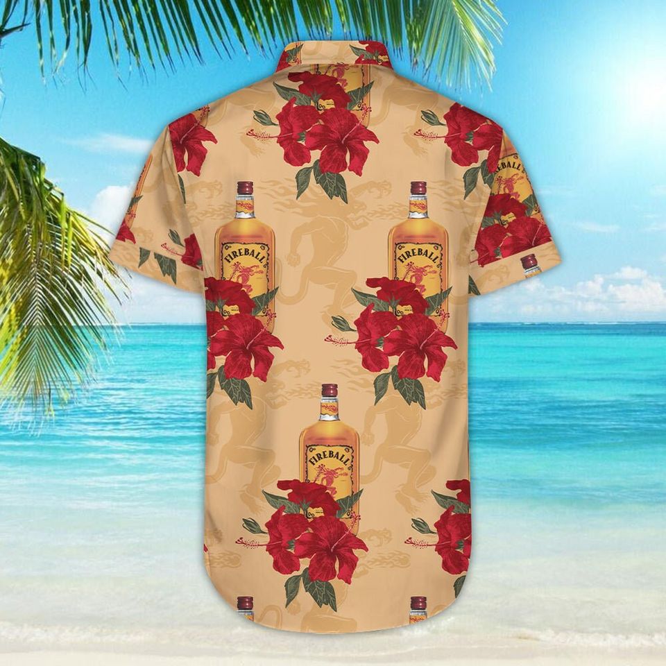 Fireball Aloha Shirt Hawaiian Aloha Shirt