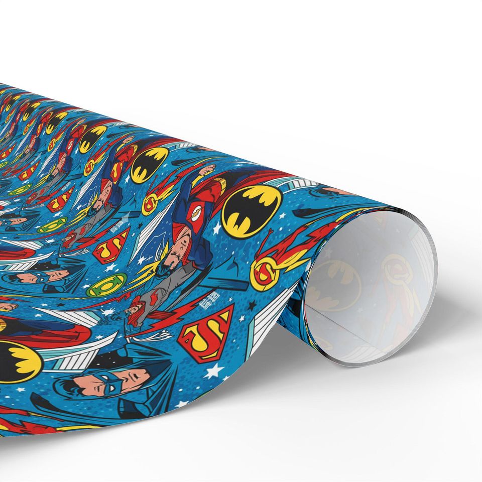 Superman- Batman Wrapping Paper
