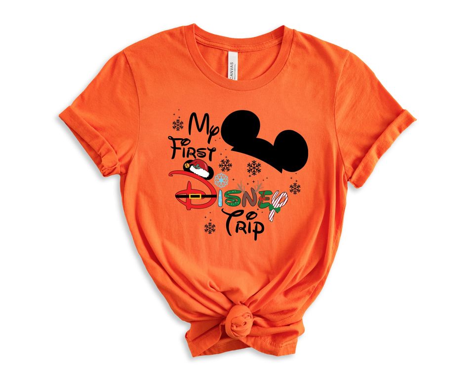My First Disney Trip Shirt, 2024 Disney Christmas Tshirt