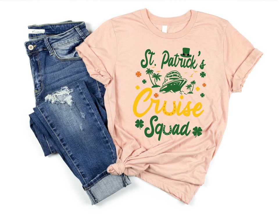 St Patrick's Day Cruise Squad Shirt: Matching Group Tee