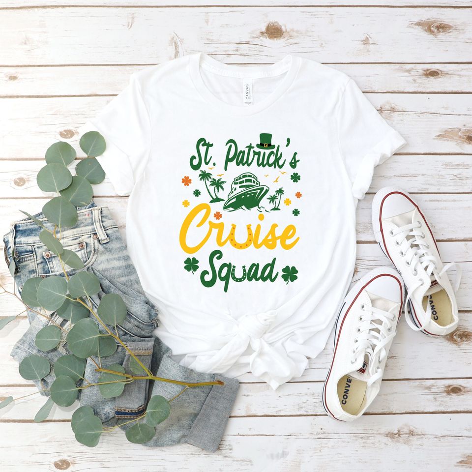 St Patrick's Day Cruise Squad Shirt: Matching Group Tee