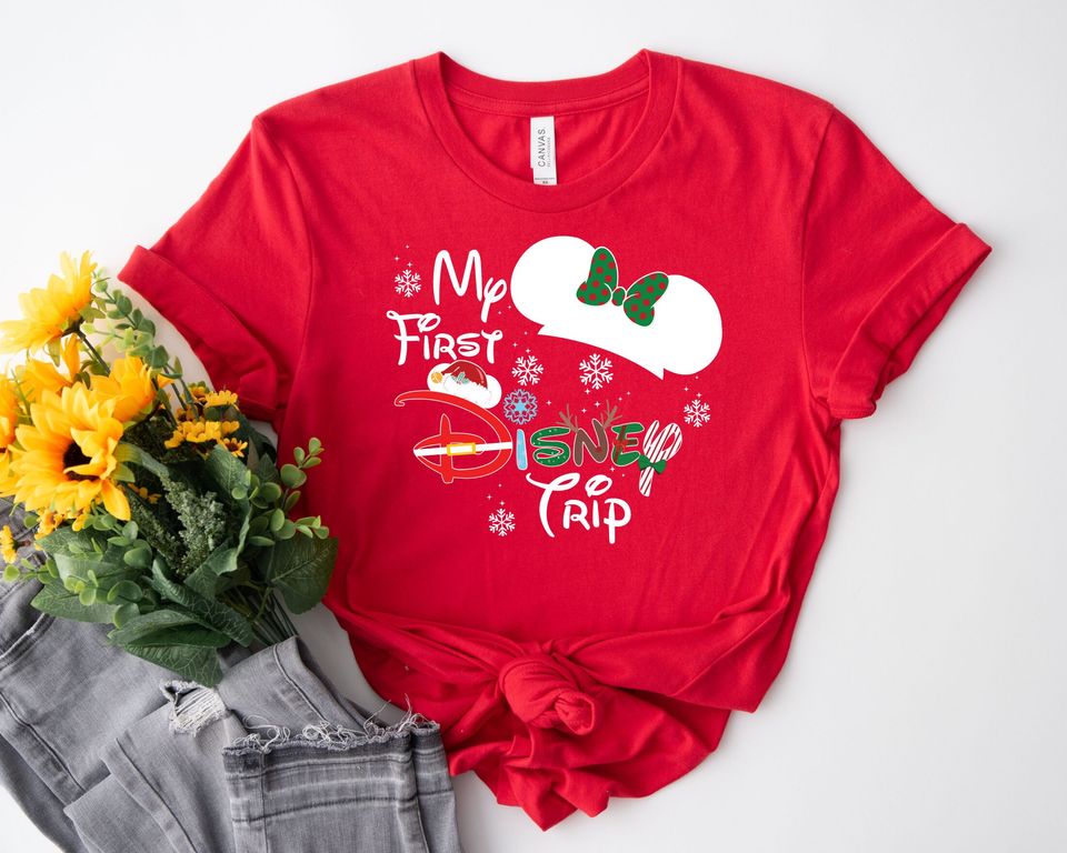 My First Disney Trip Shirt, 2024 Disney Christmas Tshirt