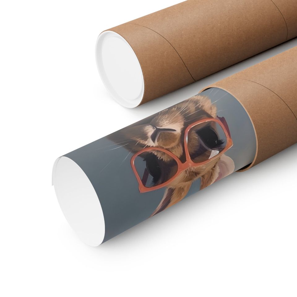Bunny Wearing Glasses Premium Matte Vertical Posters