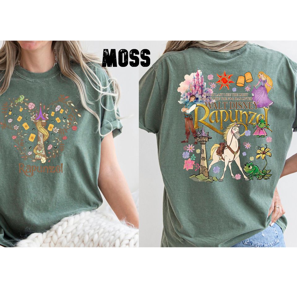 Disney Rapunzel Double Sided T-Shirt, Princess Disney World Tee