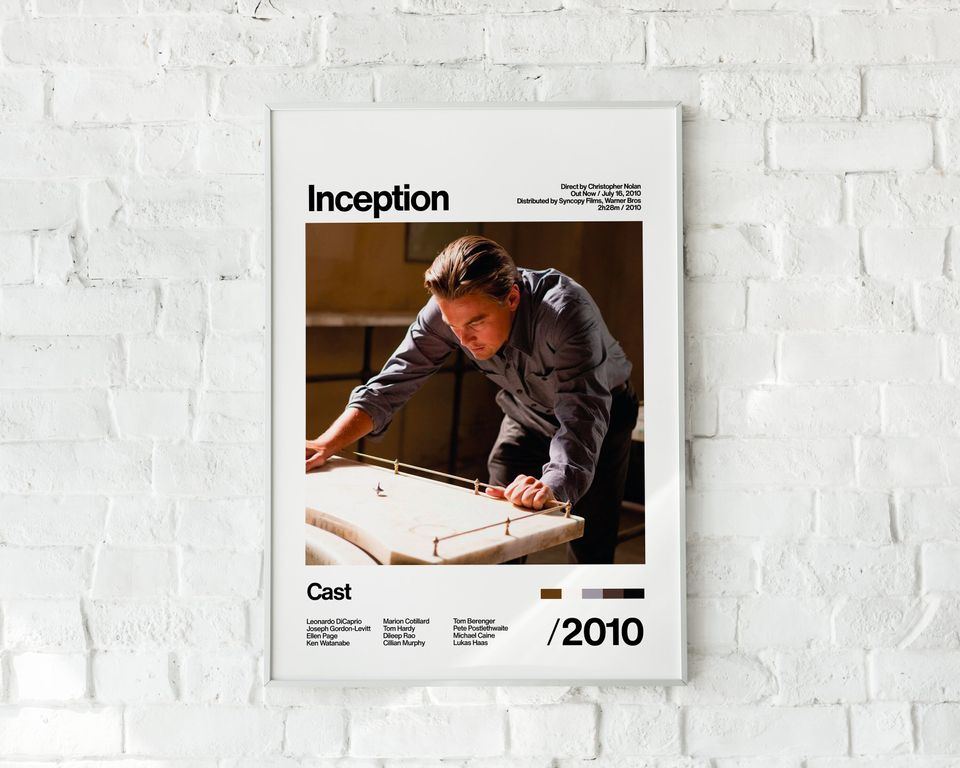 Inception - 2010 - Leonardo DiCaprio & Christopher Nolan - Movie Poster