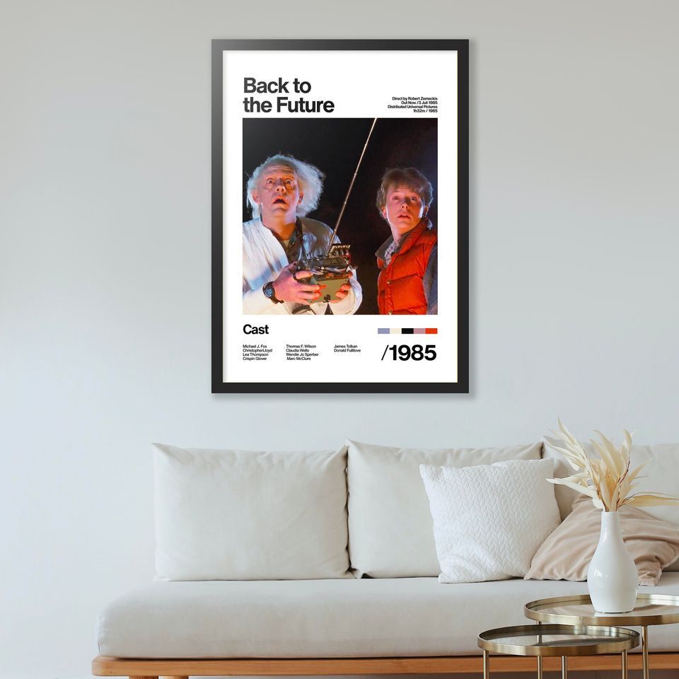 Back To The Future - 1985 - Michael J. Fox Christopher Lloyd - Movie Poster