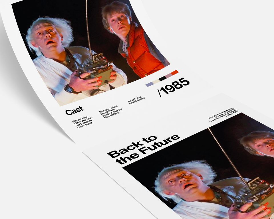 Back To The Future - 1985 - Michael J. Fox Christopher Lloyd - Movie Poster