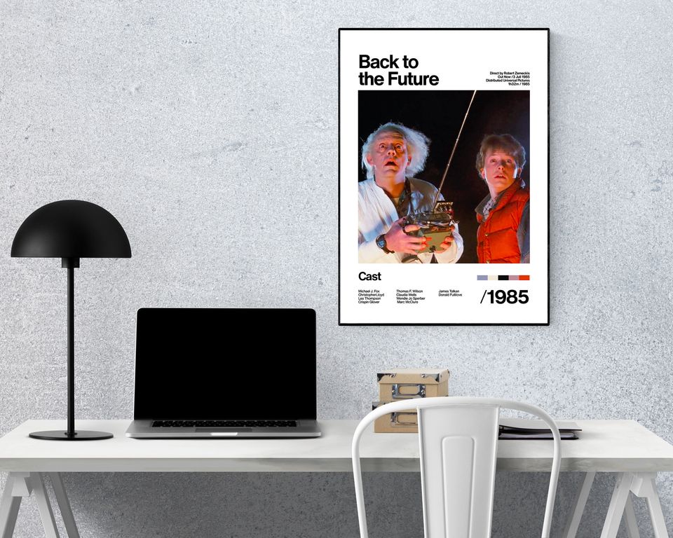 Back To The Future - 1985 - Michael J. Fox Christopher Lloyd - Movie Poster