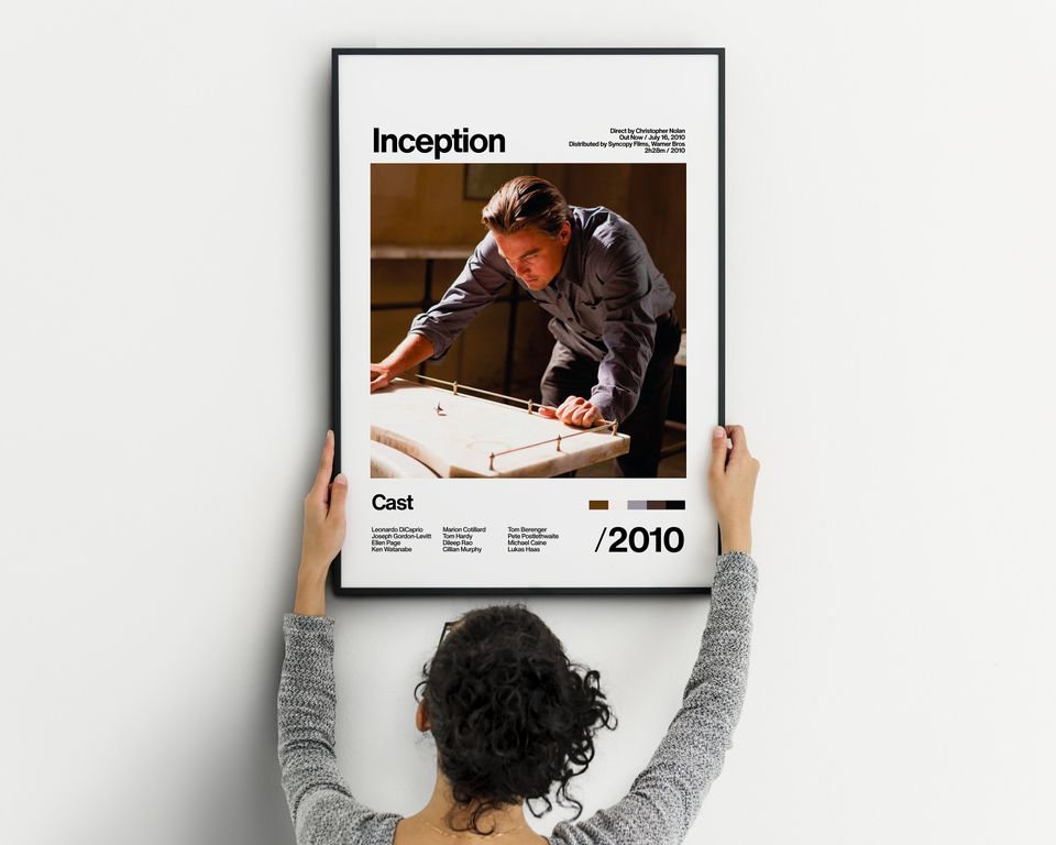 Inception - 2010 - Leonardo DiCaprio & Christopher Nolan - Movie Poster