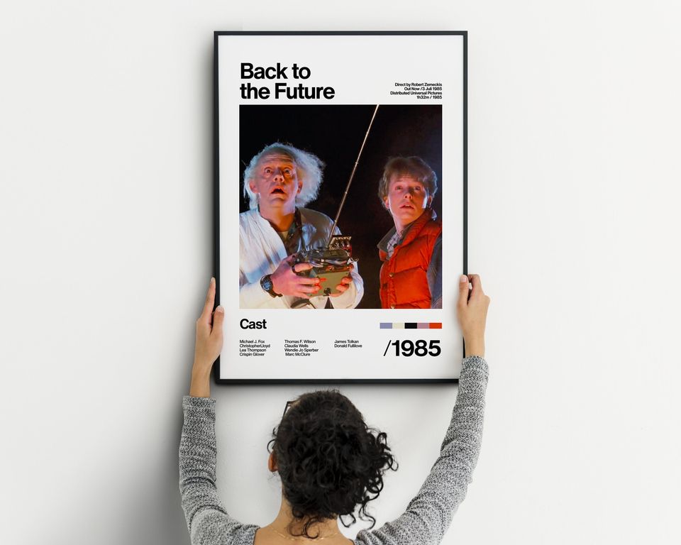 Back To The Future - 1985 - Michael J. Fox Christopher Lloyd - Movie Poster