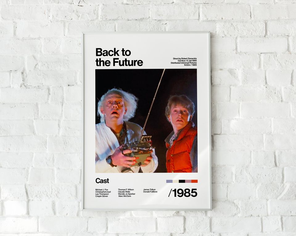 Back To The Future - 1985 - Michael J. Fox Christopher Lloyd - Movie Poster