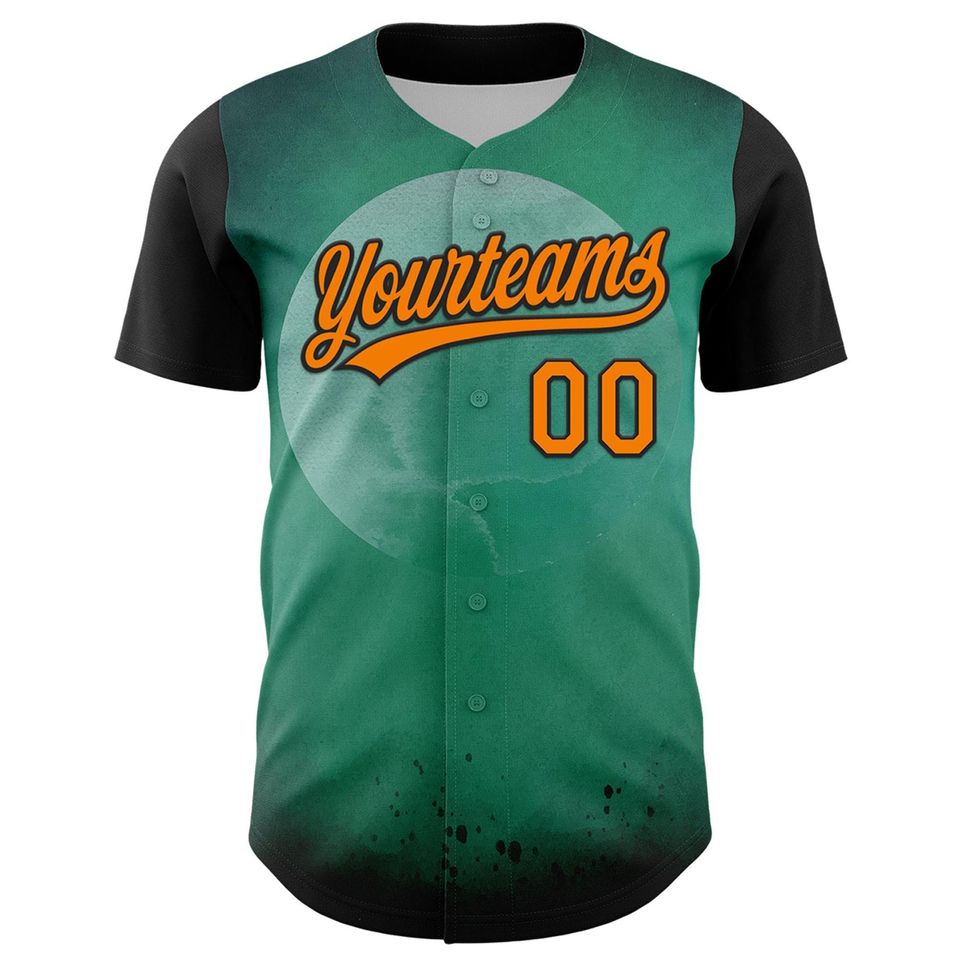 Personalized Halloween Horror Baseball Jersey Unisex Graphic Tee