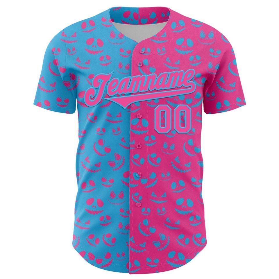 Halloween Horror Baseball Jersey Personalized Unisex Top