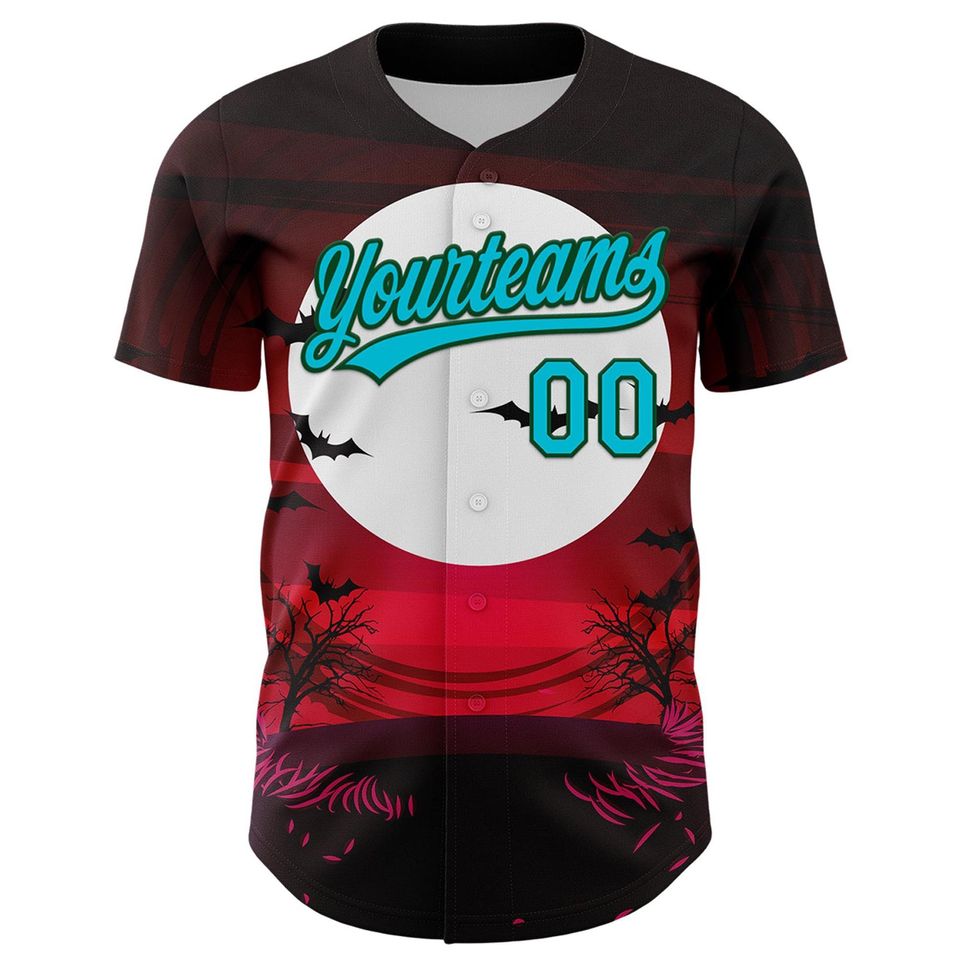 Halloween Horror Baseball Jersey Custom Party Wear Unisex Shirt