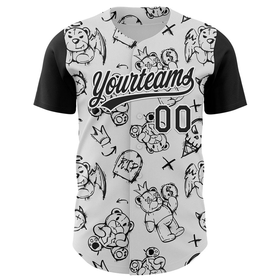 Personalized Halloween Horror Baseball Jersey Custom 3D Shirt