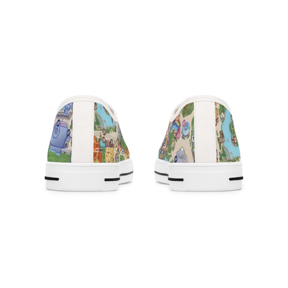 Disney Park Map Women's Low Top Sneakers