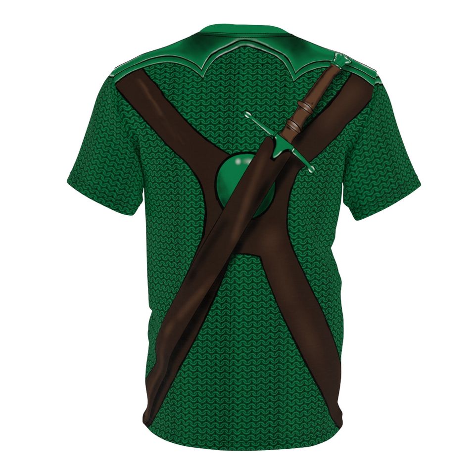 Green DND Shirt, Fighter, Dungeons and Dragons